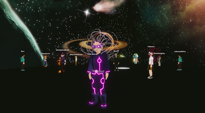 dappcraft character in vr